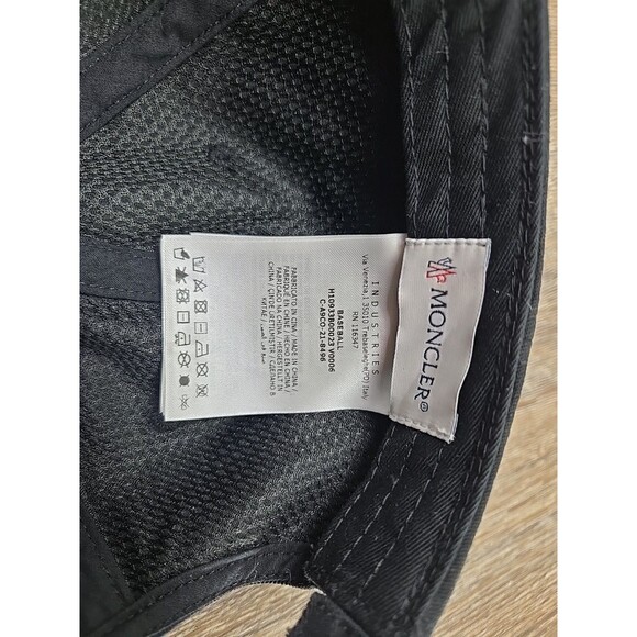 Authentic Moncler Black Berretto Baseball Cap Strapback Hat NFC Verified - Picture 10 of 12